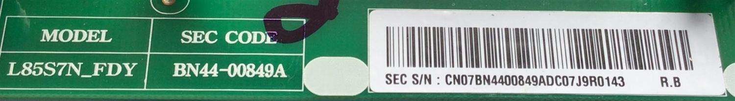 FUENTE DE PODER PARA TV SAMSUNG / NUMERO DE PARTE BN44-00849A / L85S7N_FDY / BN4400849A / PANEL CY-HJ085FLLV3H / MODELO UN85JU7100FXZA FA03 - Imagen 2